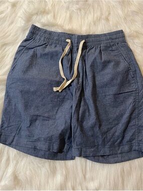 Old Navy Men's blue Drawstring Cotton Shorts